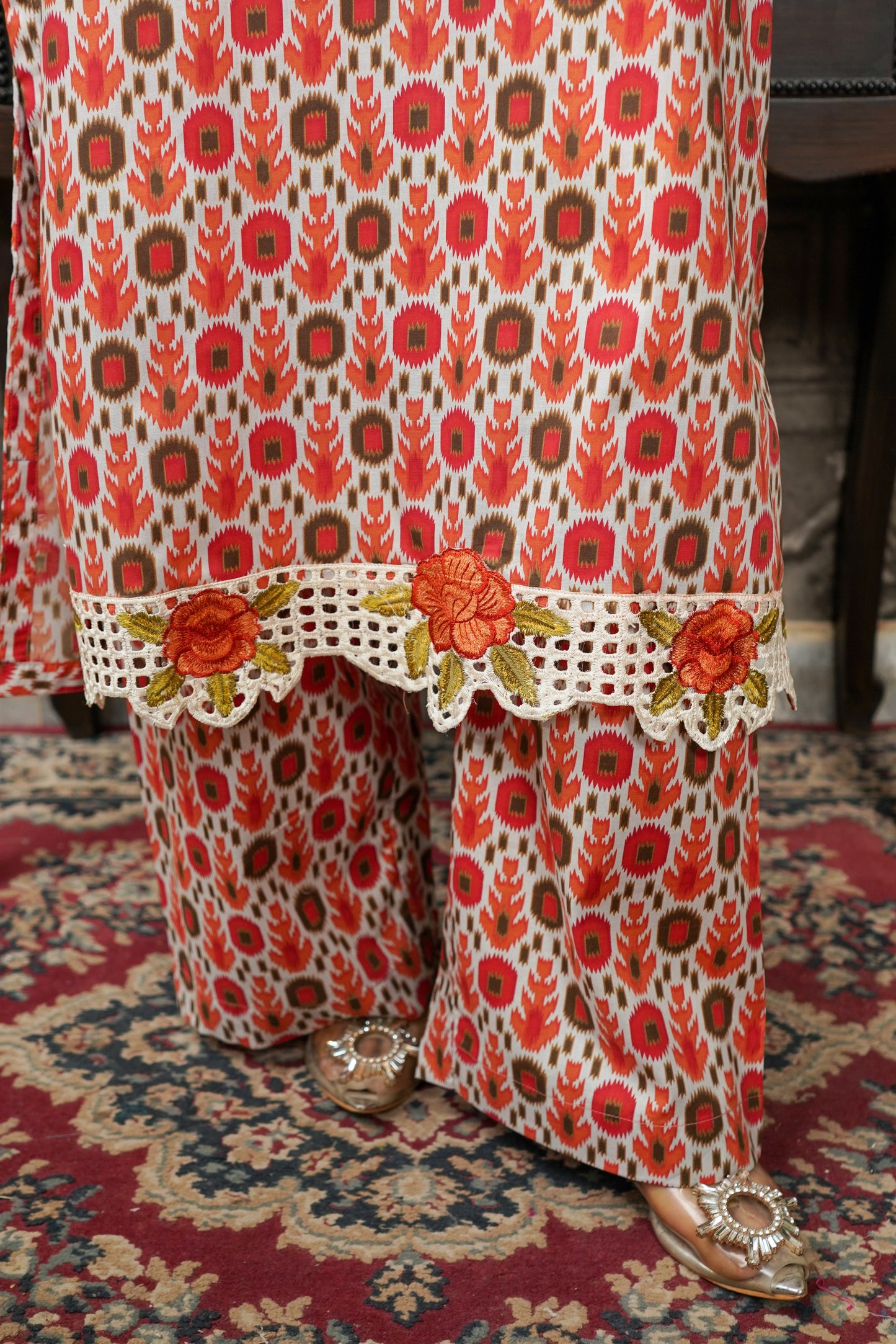 Moco By Anaya Noor Emb & Digital Printed Lawn 3PC
