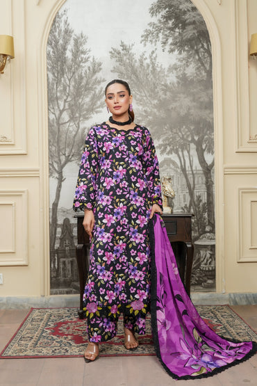 Moco By Anaya Noor Emb & Digital Printed Lawn 3PC