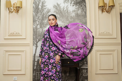 Moco By Anaya Noor Emb & Digital Printed Lawn 3PC
