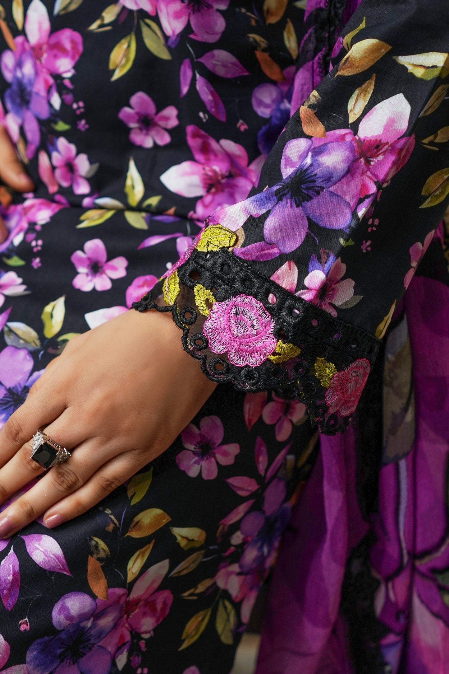 Moco By Anaya Noor Emb & Digital Printed Lawn 3PC