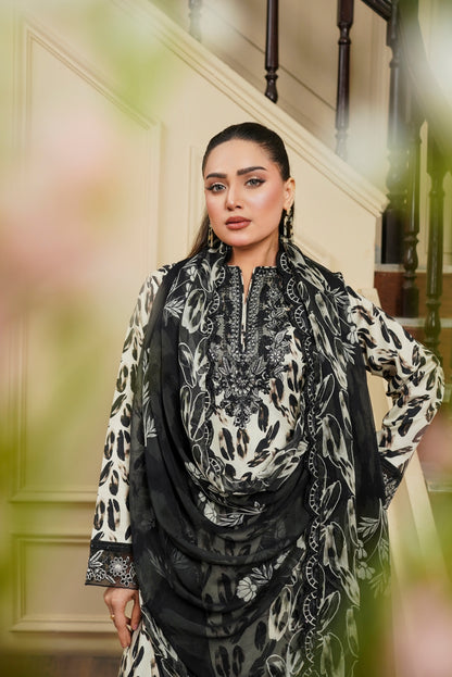 Moco By Anaya Noor Emb & Digital Printed Lawn 3PC