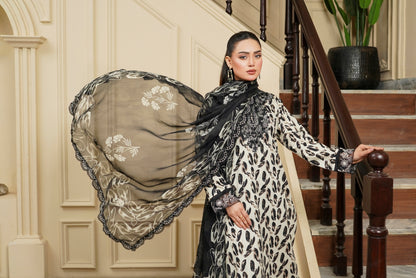 Moco By Anaya Noor Emb & Digital Printed Lawn 3PC