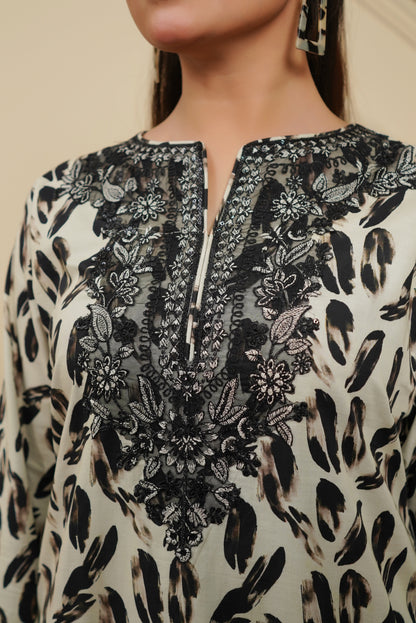 Moco By Anaya Noor Emb & Digital Printed Lawn 3PC