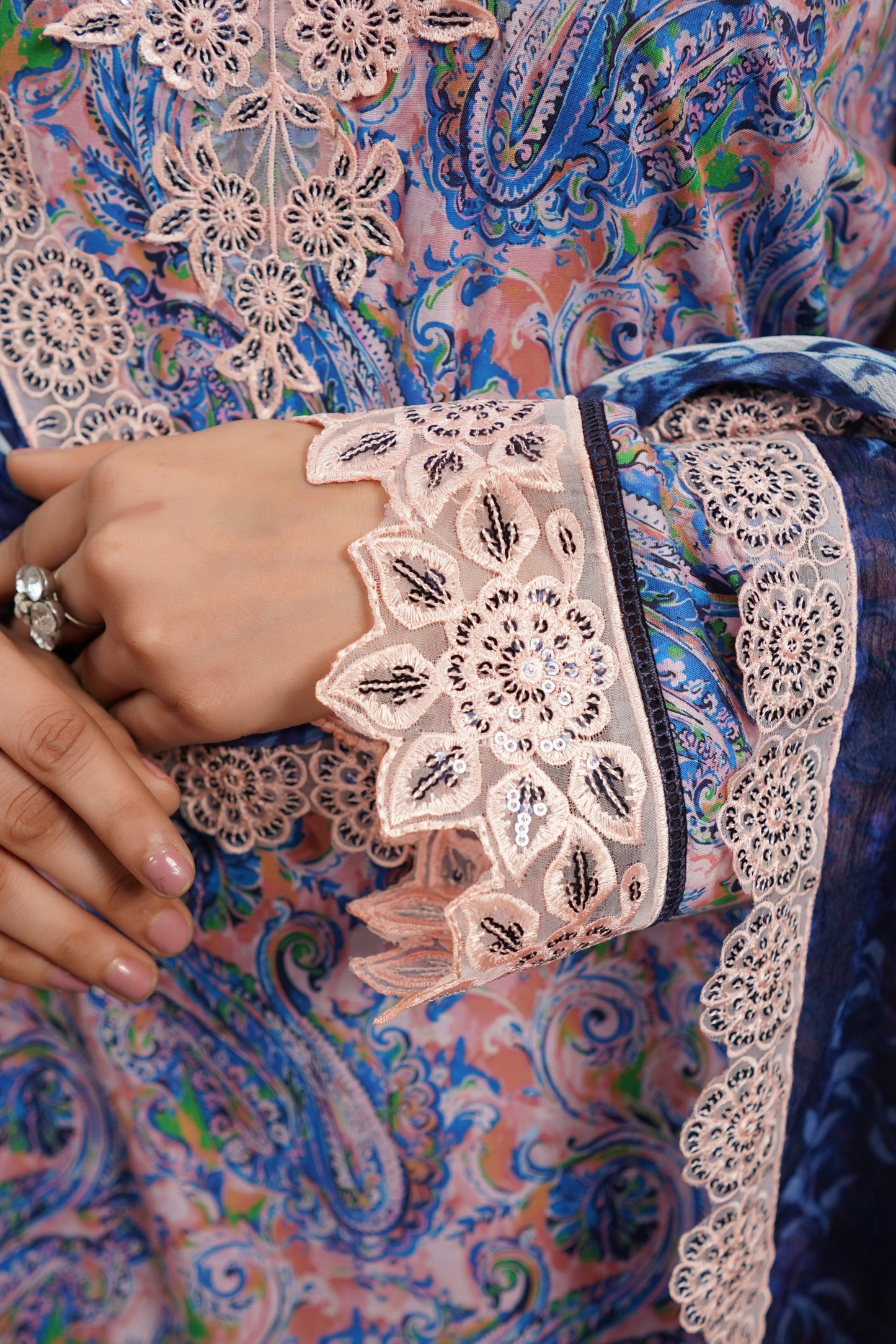 Moco By Anaya Noor Emb & Digital Printed Lawn 3PC