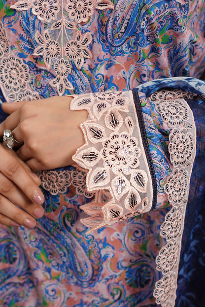 Moco By Anaya Noor Emb & Digital Printed Lawn 3PC