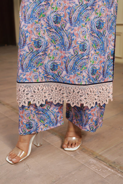 Moco By Anaya Noor Emb & Digital Printed Lawn 3PC