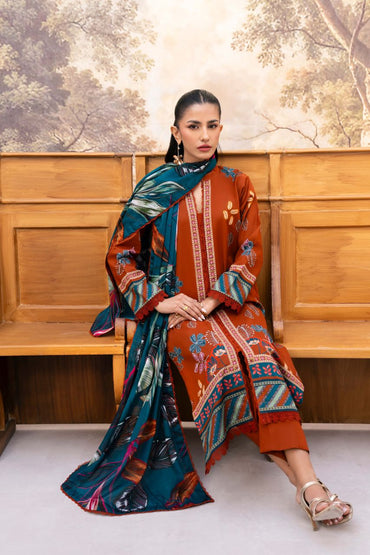 Yakin By Asifa Digital Printed Lawn 3PC