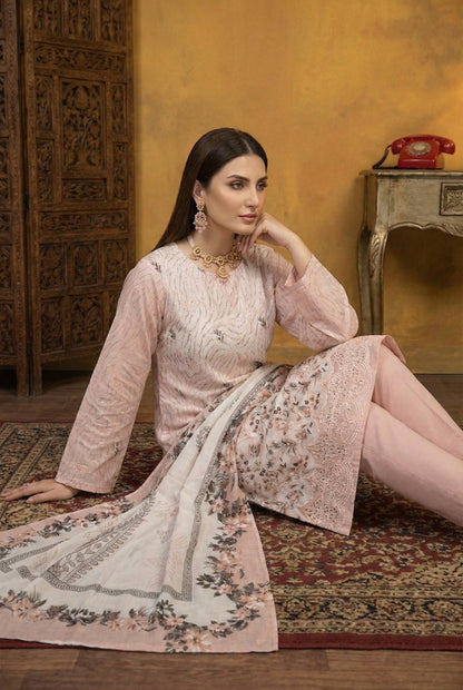 Monaliza By Anaya Noor Luxury Embroidered Lawn 3PC