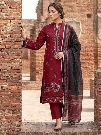 Lakhany Fully Embroidered Lawn 3PC