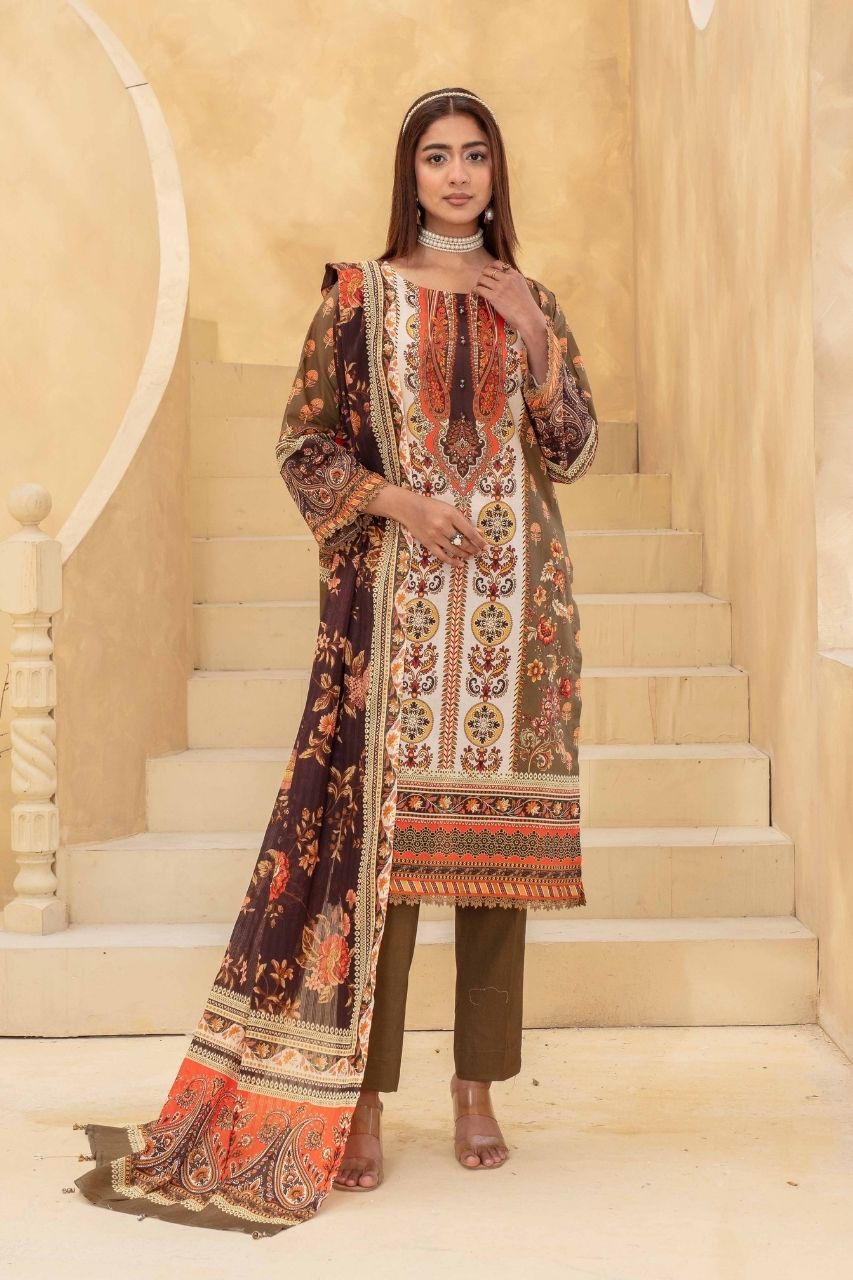 Fabiha By Feroza Digital Printed Lawn 3PC