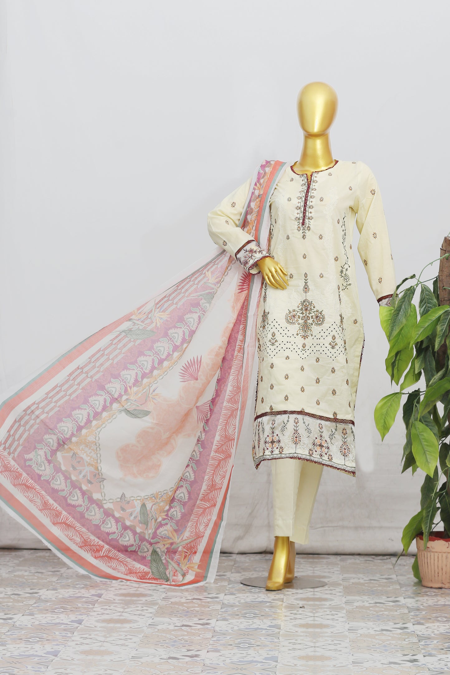 Zarqash By Anaya Noor Heavy Emb With Neno Kara 3PC