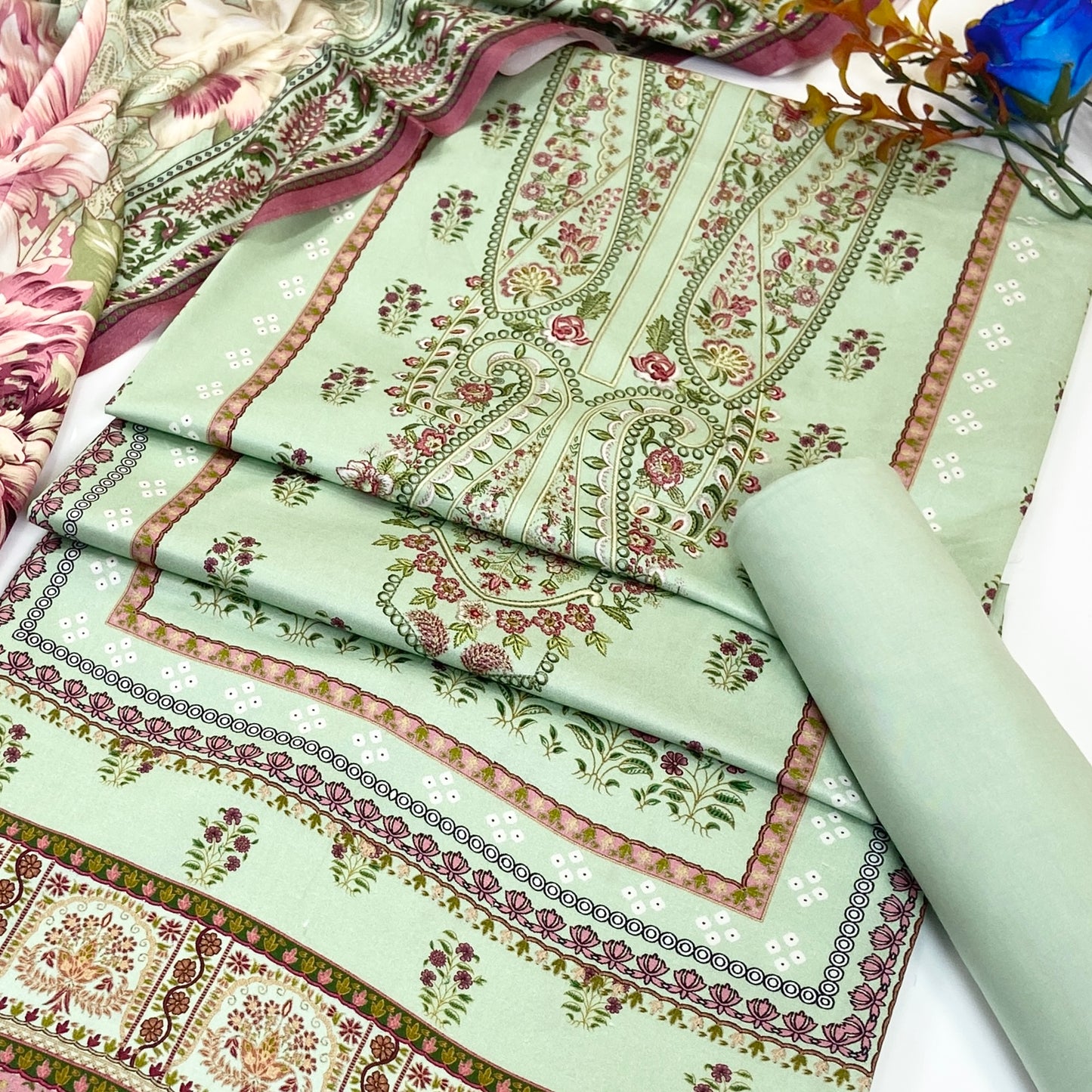 Malhaar Digital Printed Linen 3PC