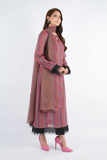 Bareeza Printed Khaddar 3PC