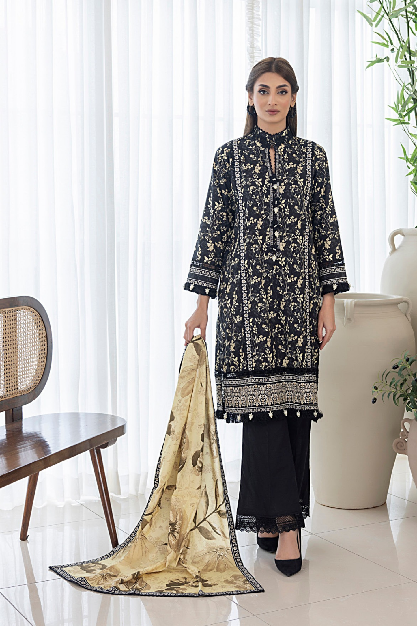 Salina Digital Printed Linen 3PC
