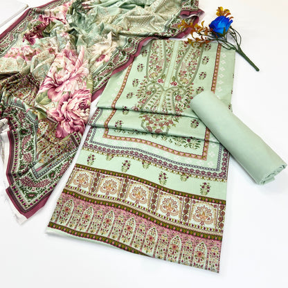 Malhaar Digital Printed Linen 3PC