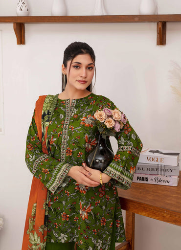 Mehar By Fiza Noor Printed Khaddar 3PC
