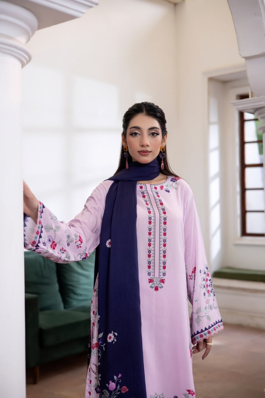 Zareen By Shanaya Digital Printed Viscose 3PC