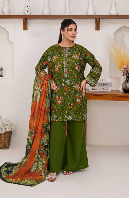 Mehar By Fiza Noor Printed Khaddar 3PC