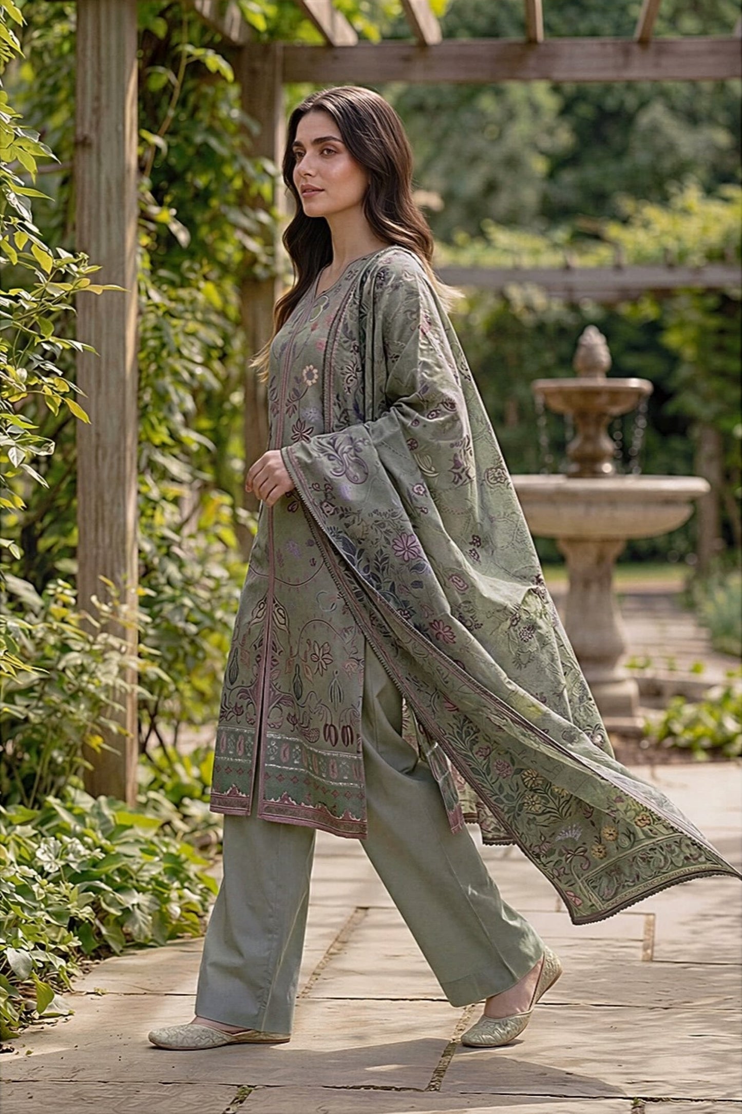 Zync By Florent Digital Printed Lawn 3PC