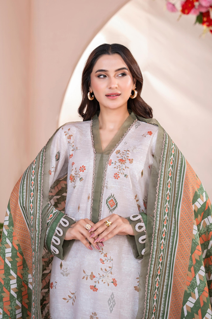 Zesh Airjet Full Embroidered Khaddar 3PC