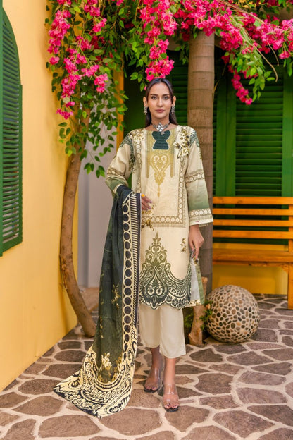 Rahat By Janan Digital Printed Lawn 3PC