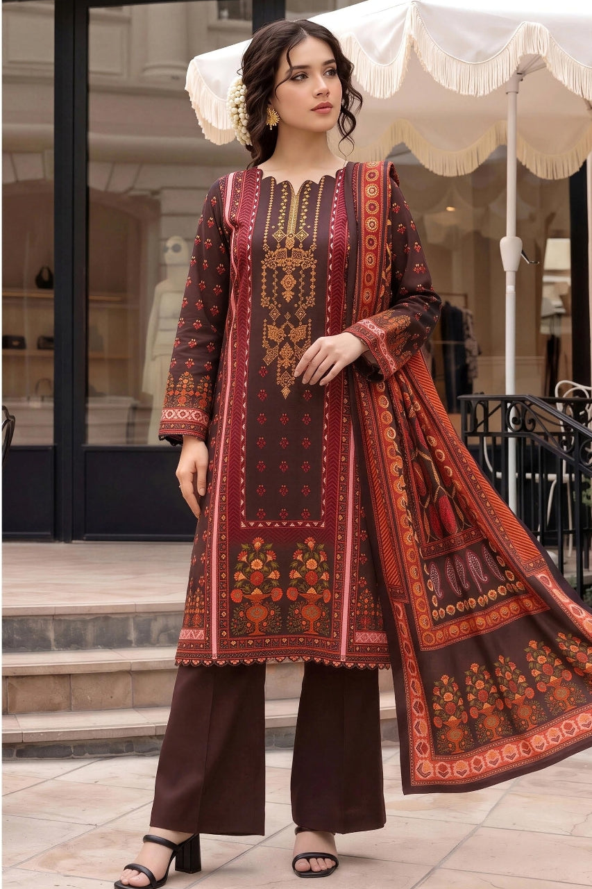 Malhaar Digital Printed Linen 3PC