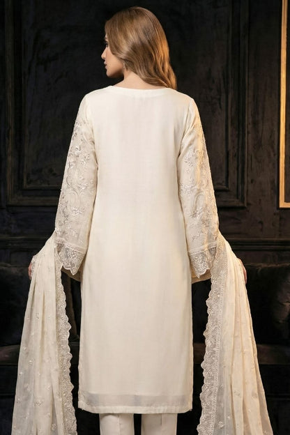 Hafsa | Dressline | Semi-Stitched - Organza