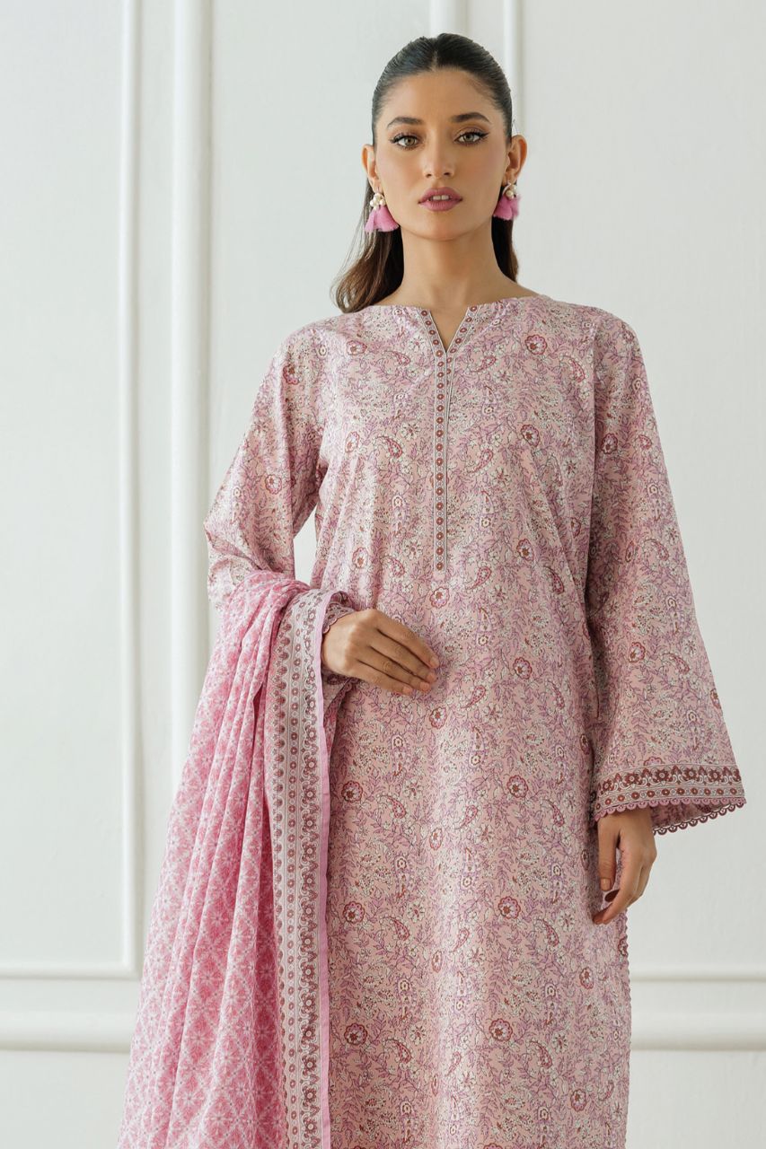 Orient Basic Printed Lawn 3PC