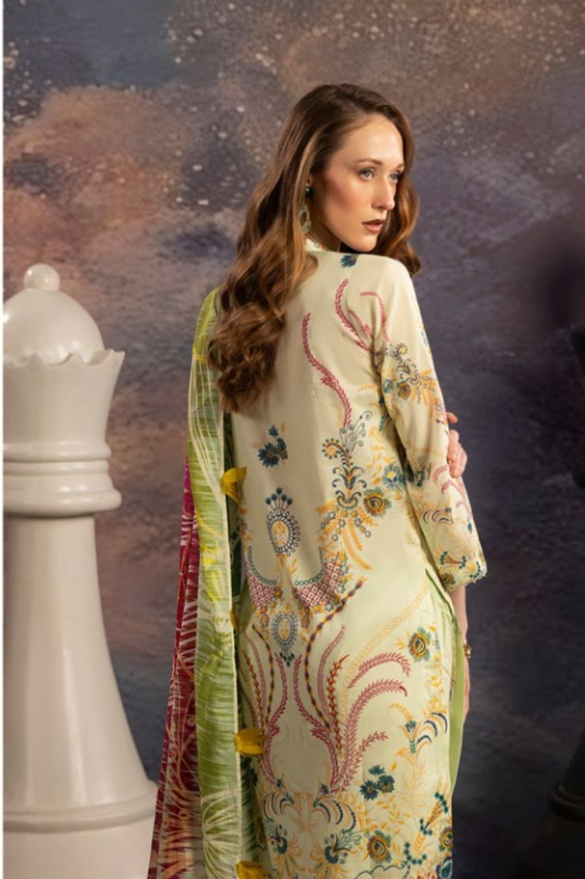 Dill Buro By Paltar Premium Printed Lawn-3PC