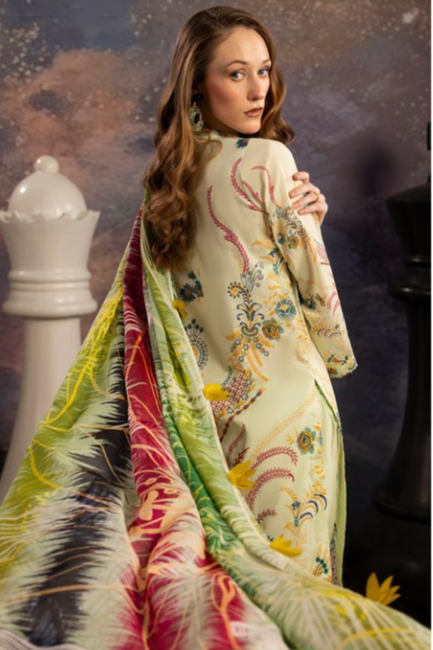 Dill Buro By Paltar Premium Printed Lawn-3PC