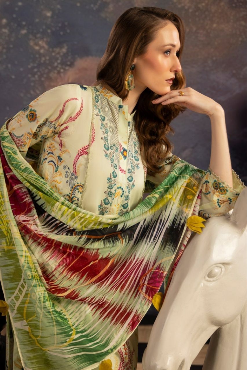 Dill Buro By Paltar Premium Printed Lawn-3PC