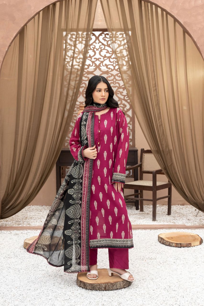 Zesh Airjet Printed Lawn 3PC