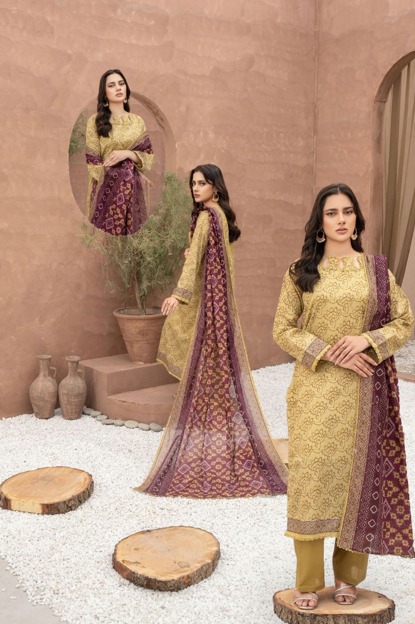 Zesh Airjet Printed Lawn 3PC