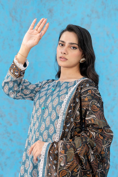 Zesh Airjet Printed Lawn 3PC
