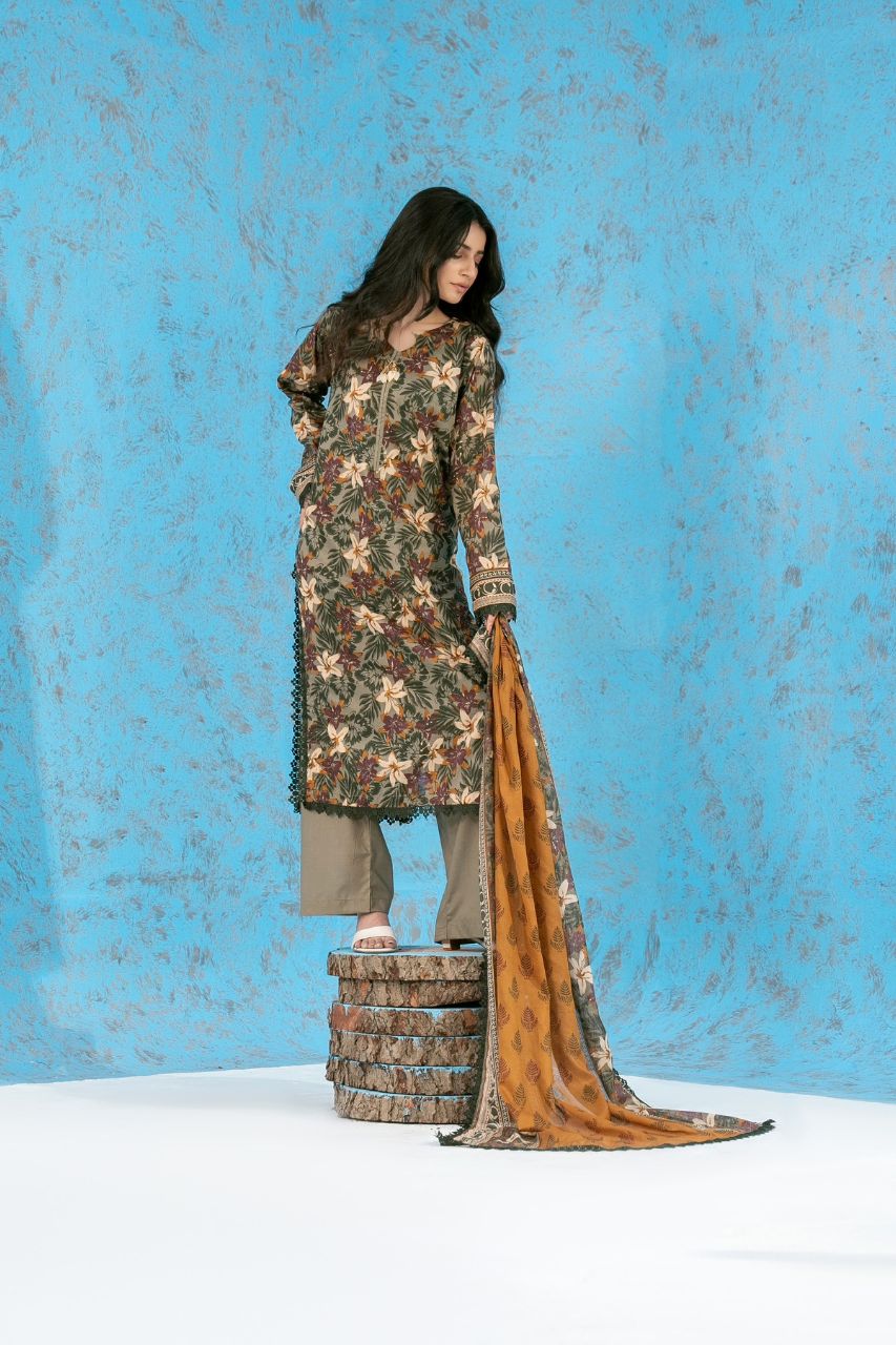 Zesh Airjet Printed Lawn 3PC