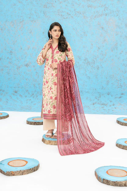 Zesh Airjet Printed Lawn 3PC