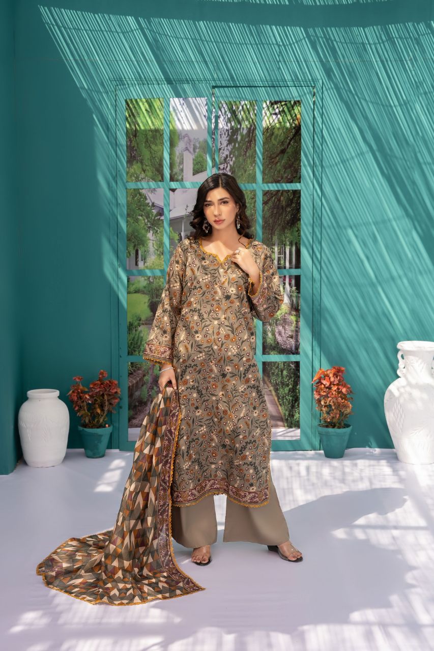 Zesh Airjet Printed Lawn 3PC