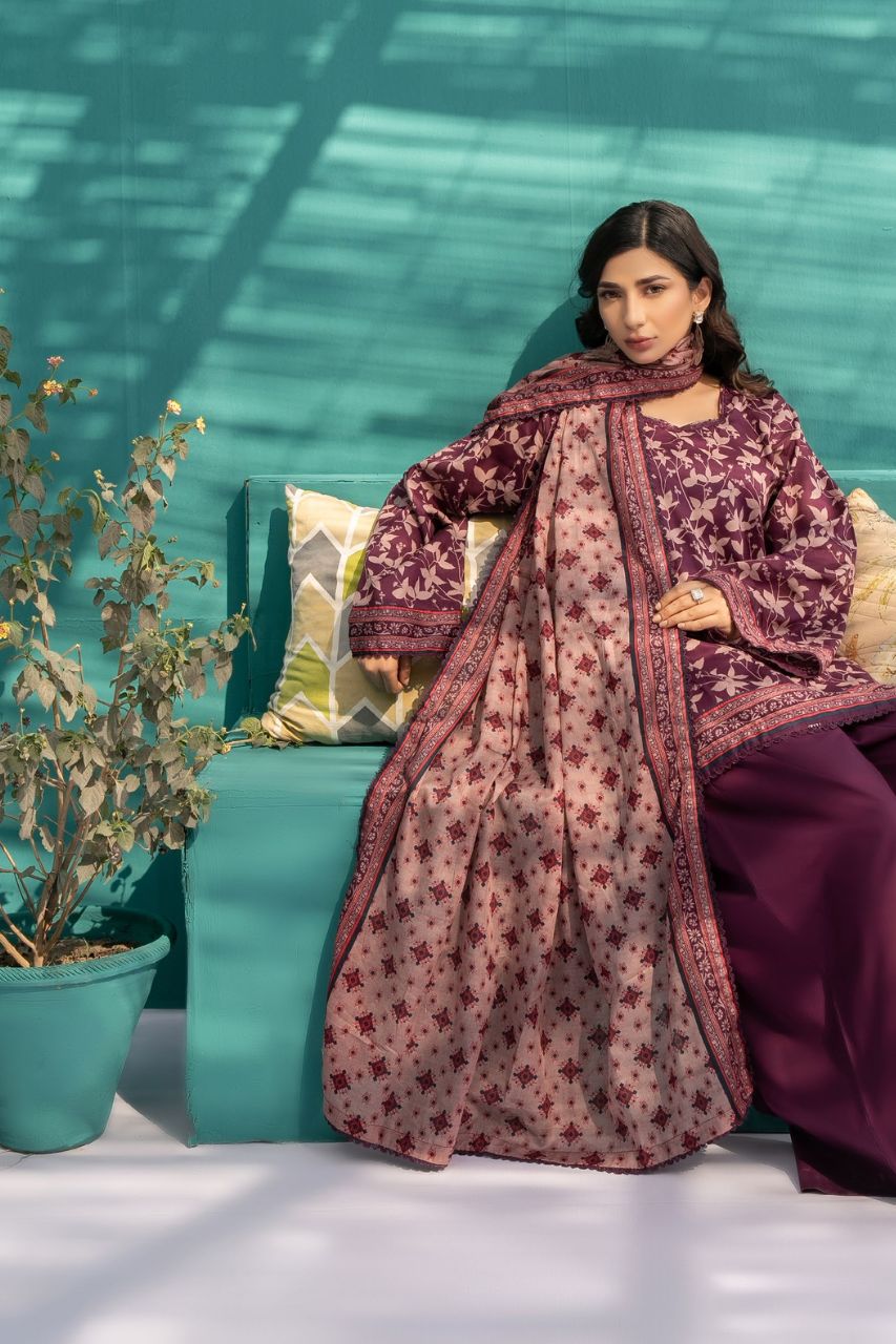 Zesh Airjet Printed Lawn 3PC