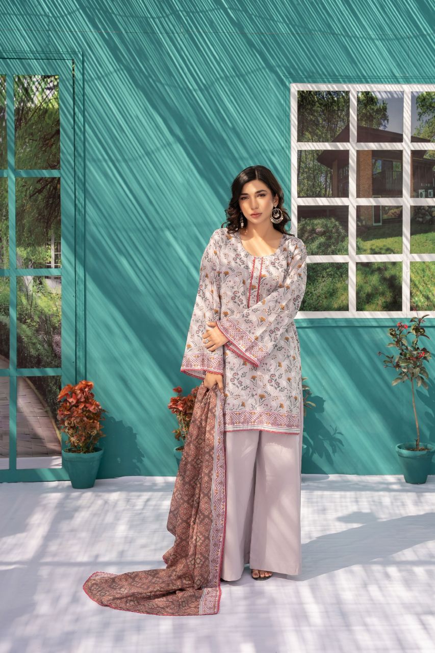 Zesh Airjet Printed Lawn 3PC