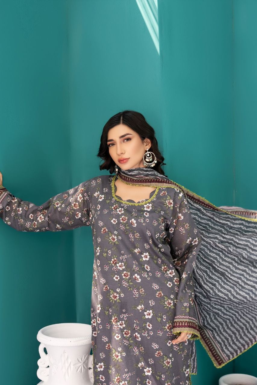 Zesh Airjet Printed Lawn 3PC