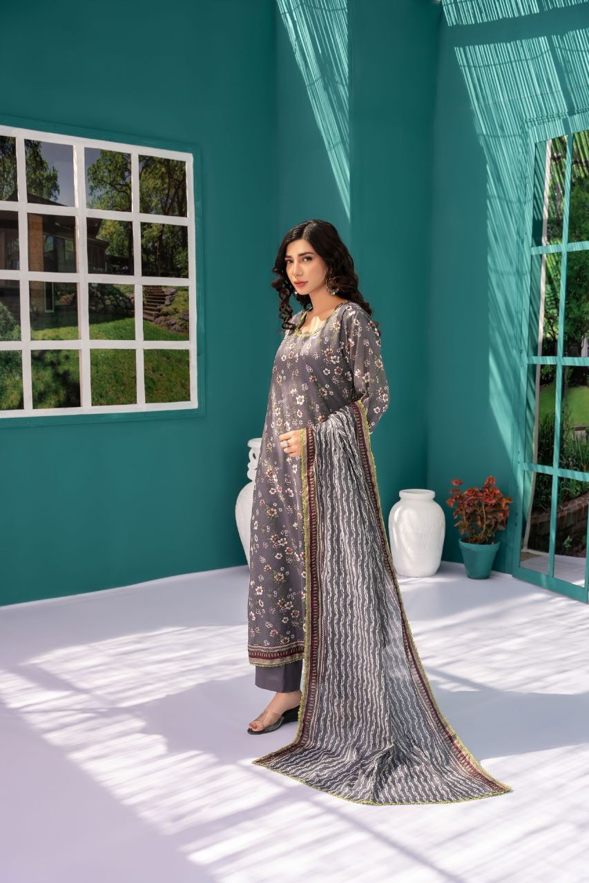 Zesh Airjet Printed Lawn 3PC
