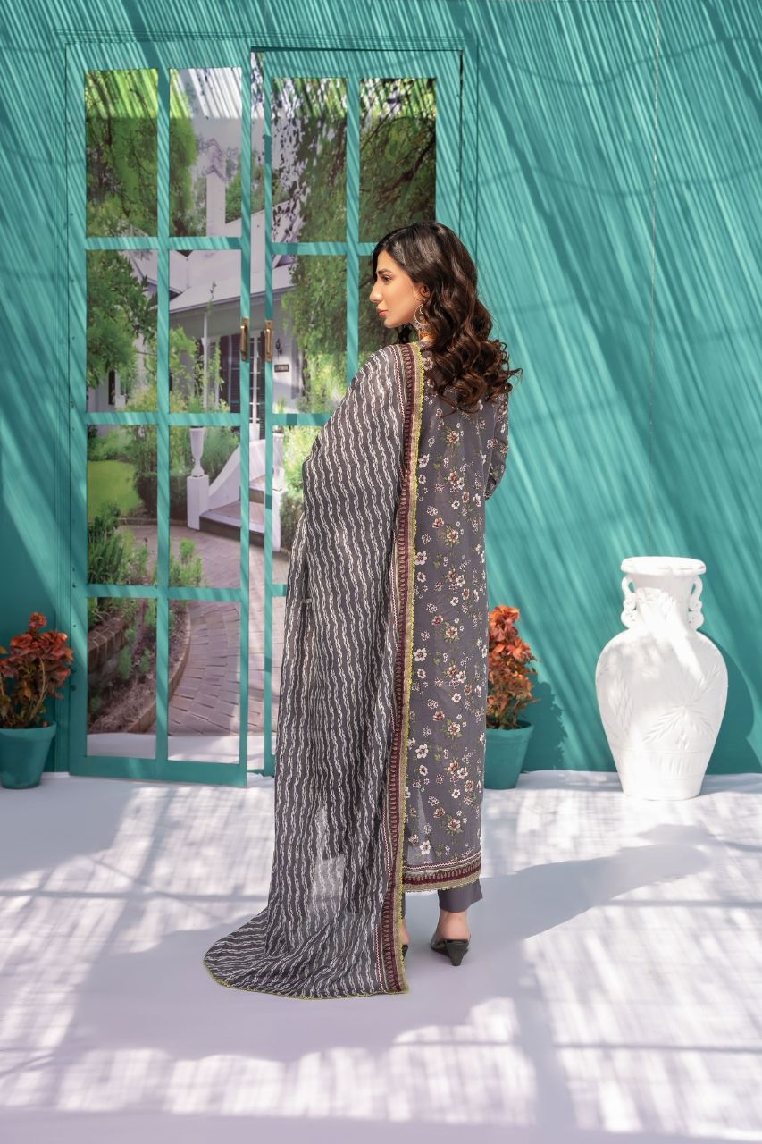 Zesh Airjet Printed Lawn 3PC