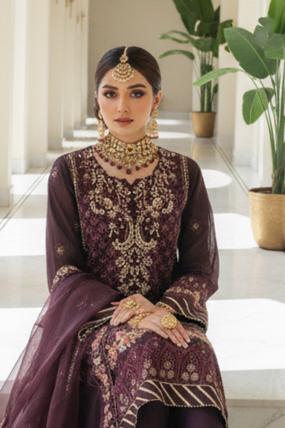Fatima Bano | Dressline | Dhanak | Organza-3PC