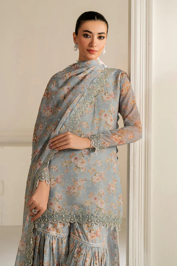 Iznik Embroiderd & Digital Printed Lawn 3PC