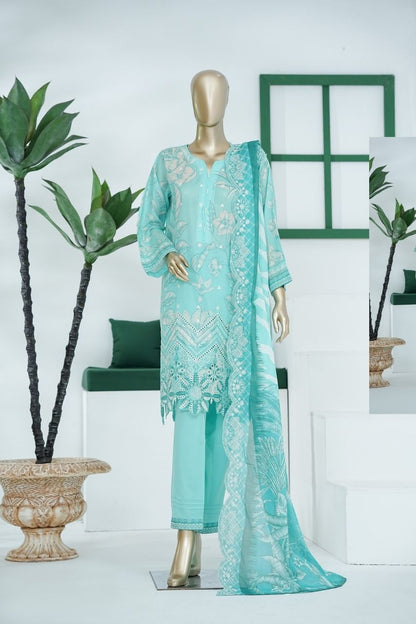 Umang By Aifa Printed & Chickenkari Emb Lawn 3PC