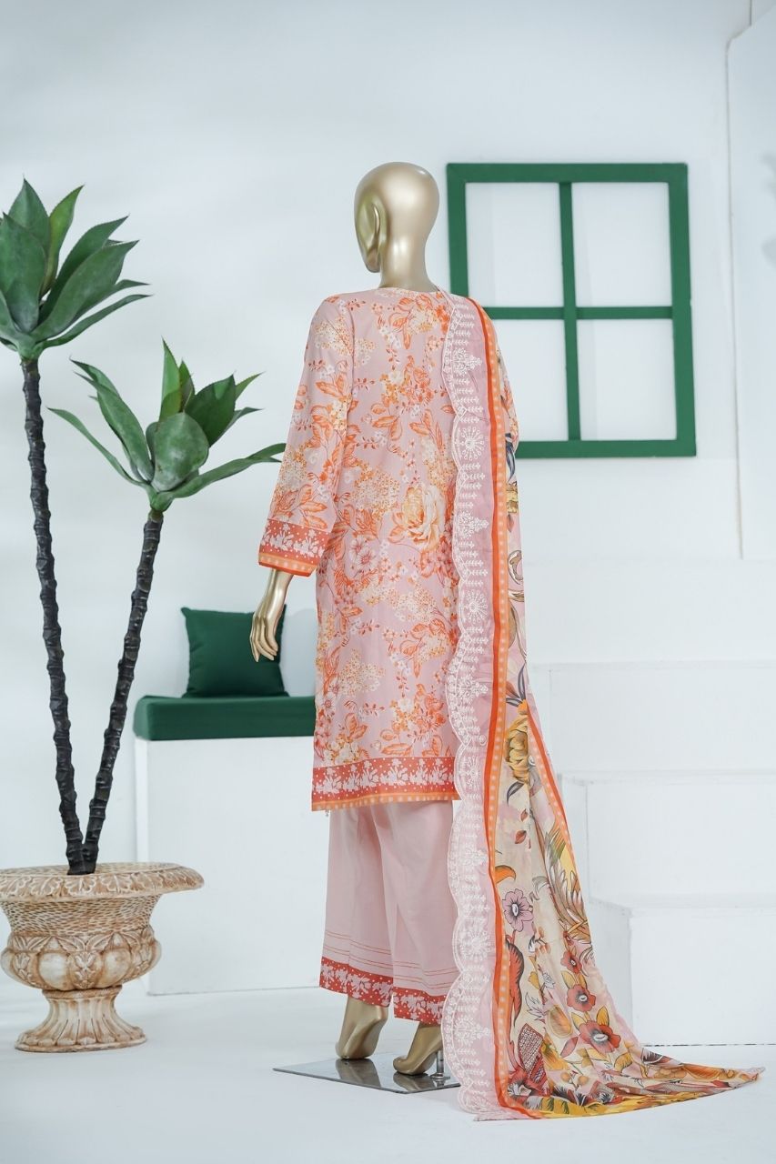 Umang By Aifa Printed & Chickenkari Emb Lawn 3PC