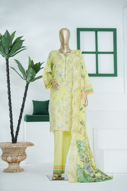Umang By Aifa Printed & Chickenkari Emb Lawn 3PC
