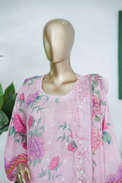 Umang By Aifa Printed & Chickenkari Emb Lawn 3PC