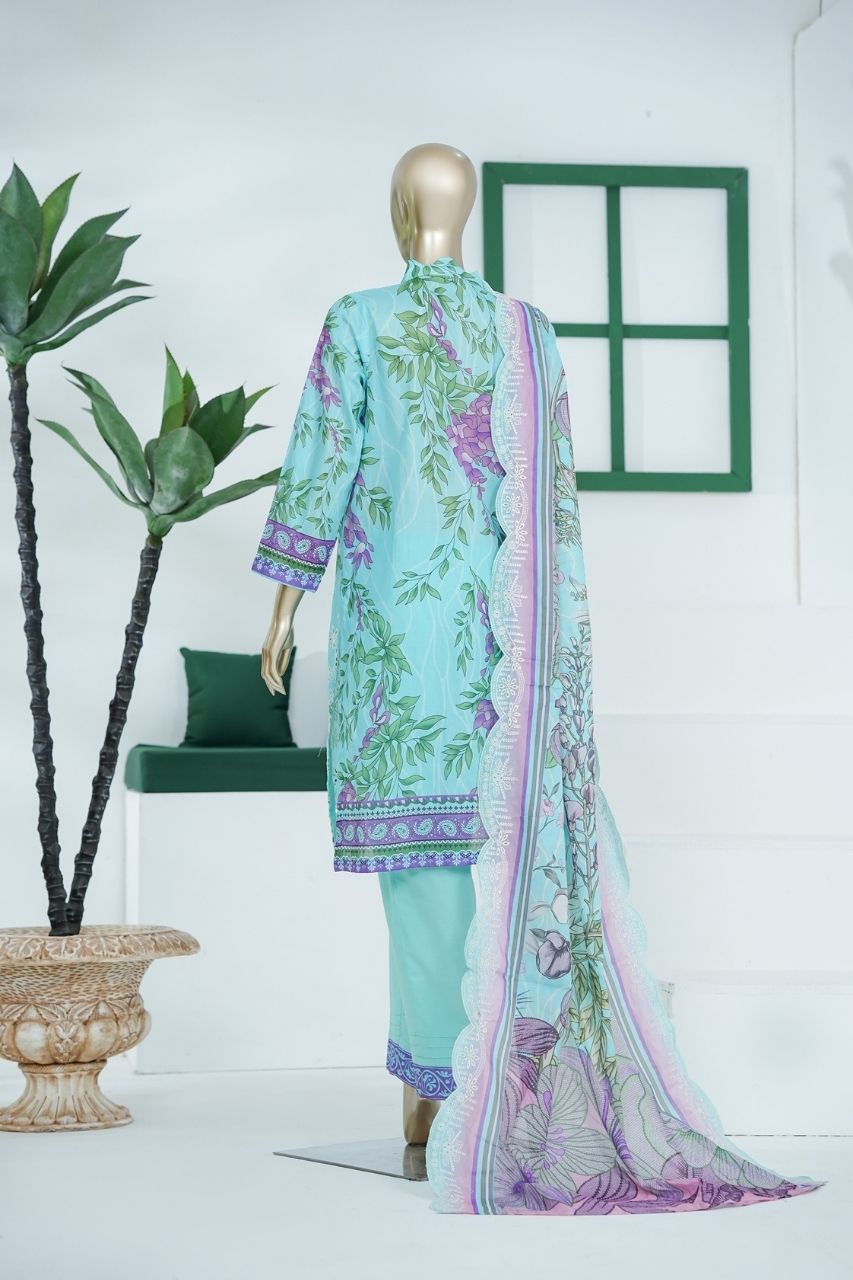 Umang By Aifa Printed & Chickenkari Emb Lawn 3PC