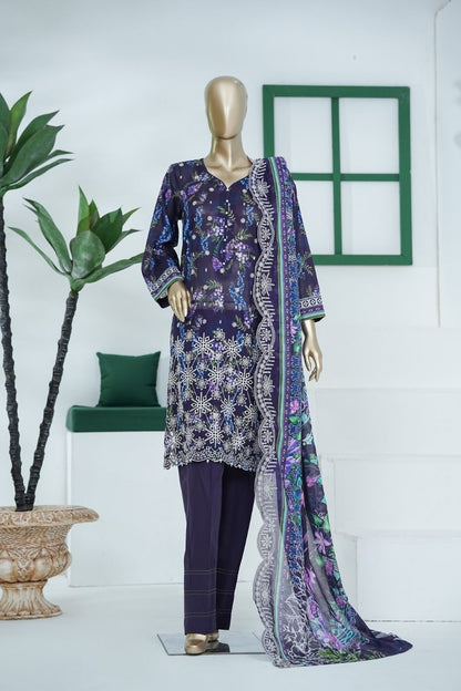 Umang By Aifa Printed & Chickenkari Emb Lawn 3PC